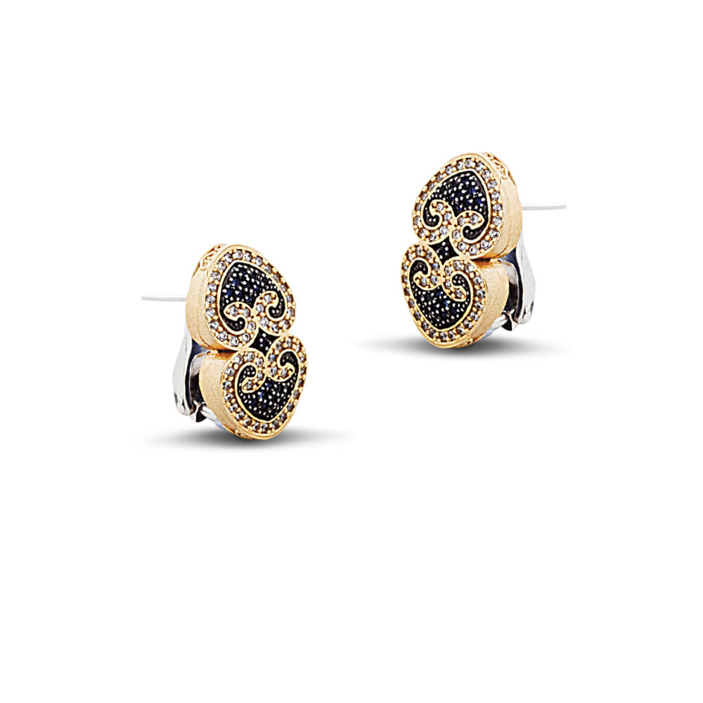 Earrings with Zircon Stones
