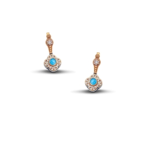 Earrings with Turquoise Stones