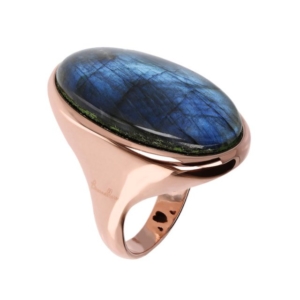 Alba γυαλισμένο οβάλ δαχτυλίδι πολύτιμων λίθων